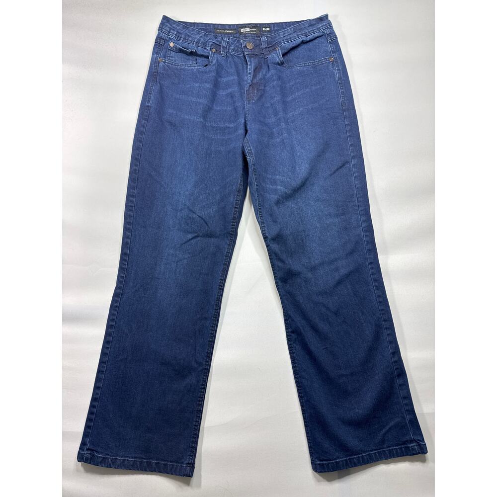 Barbell Apparel Men's Relaxed Athletic Fit Blue Denim Jeans - 34x32 (34x30.5)